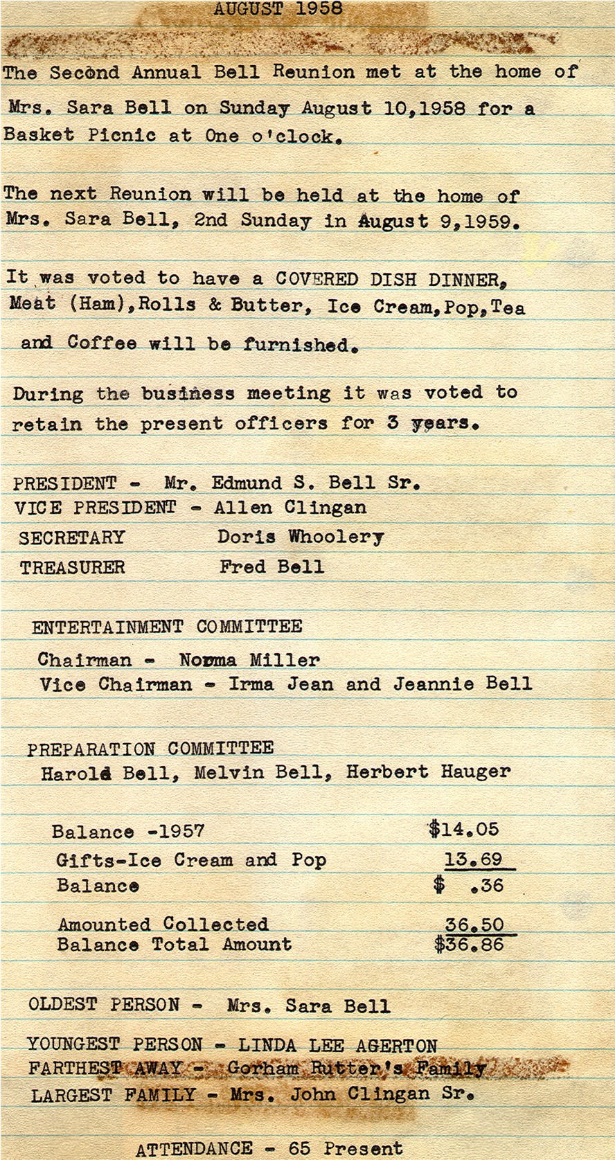 1958 minutes